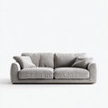 Dwuosobowa sofa z tkaniny szara 200 × 95 × 85 cm